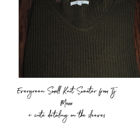 Evergreen Small Knit Sweater from Tj Maxx - Picture 3 of 3